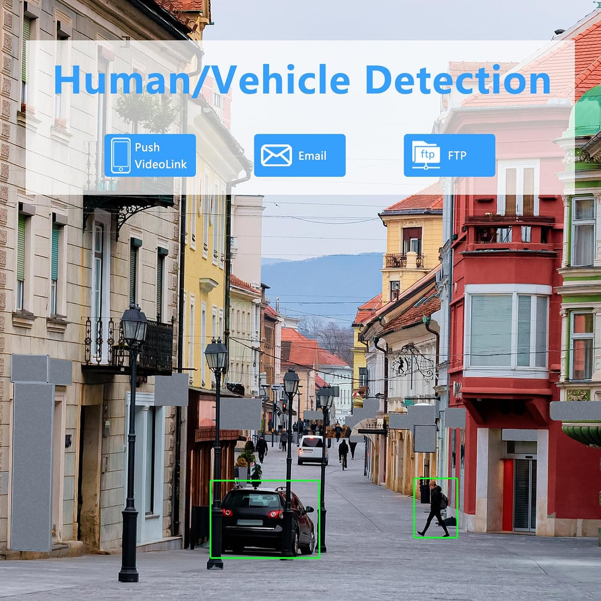 5mp poe ip bullet security camera with 2.8mm showing dimensions