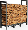 4ft Outdoor Firewood Rack Log Holder for Fire Wood Pile Storage