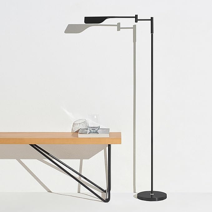 Brightech Leaf Pharmacy LED Reading Lamp, Dimmable Floor Lamp