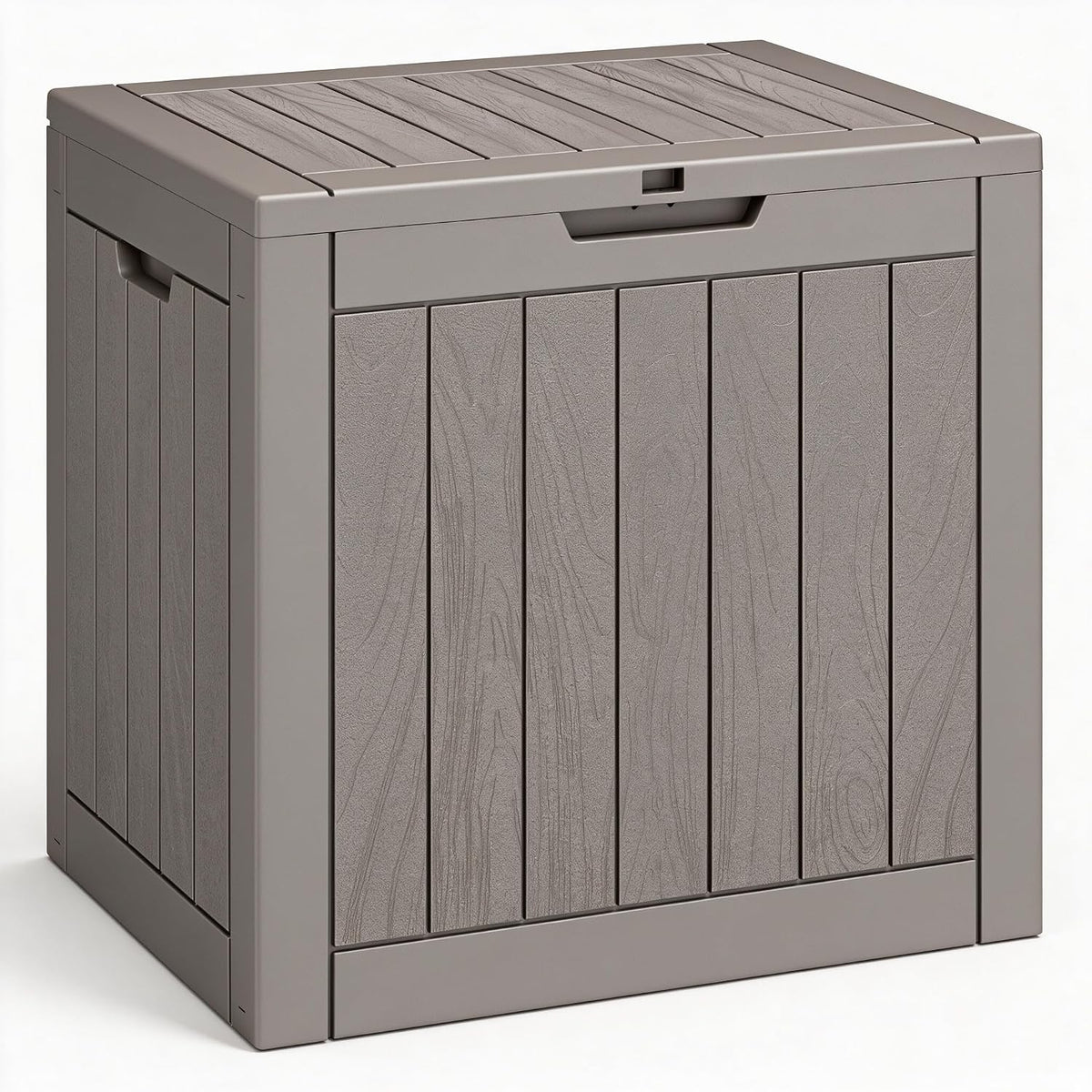NUNU LAB 35 Gal Outdoor Storage Box Waterproof Lockable,Deck Box,Grey