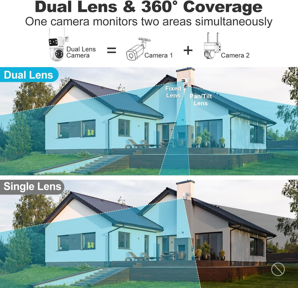 genbolt ptz wifi security camera outdoor with dual shown in use