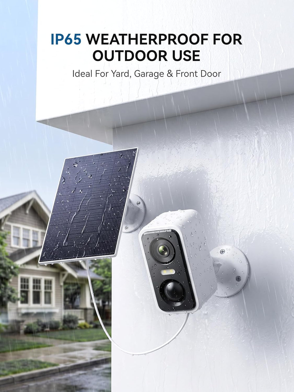 SITERWELL Solar Security Camera Wireless Outdoor 3MP WiFi,