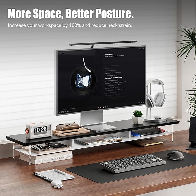 FENSULN Dual‑Tier Monitor Stand