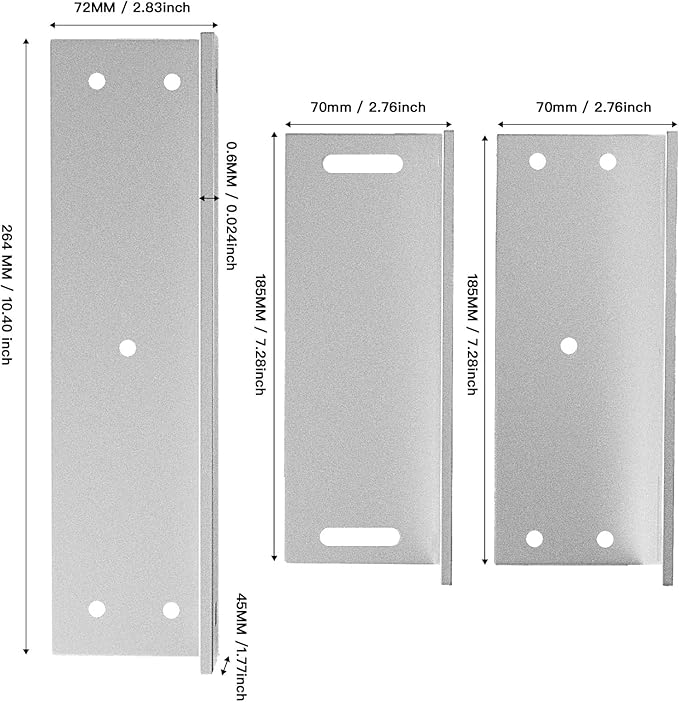 Electric Magnetic Lock with Z and L Bracket 500KG 1200LBS Holding Force