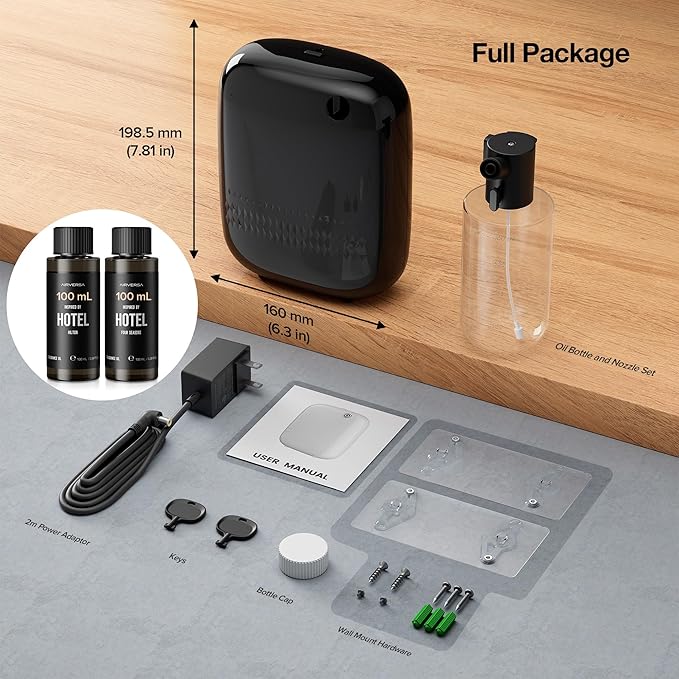 Smart Waterless Essential Oil Diffuser Hotel Scent Starter Kit
