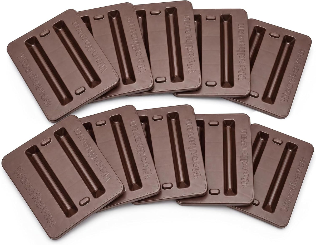 Woodhaven Firewood Rack Support Bases Brown - Made In USA