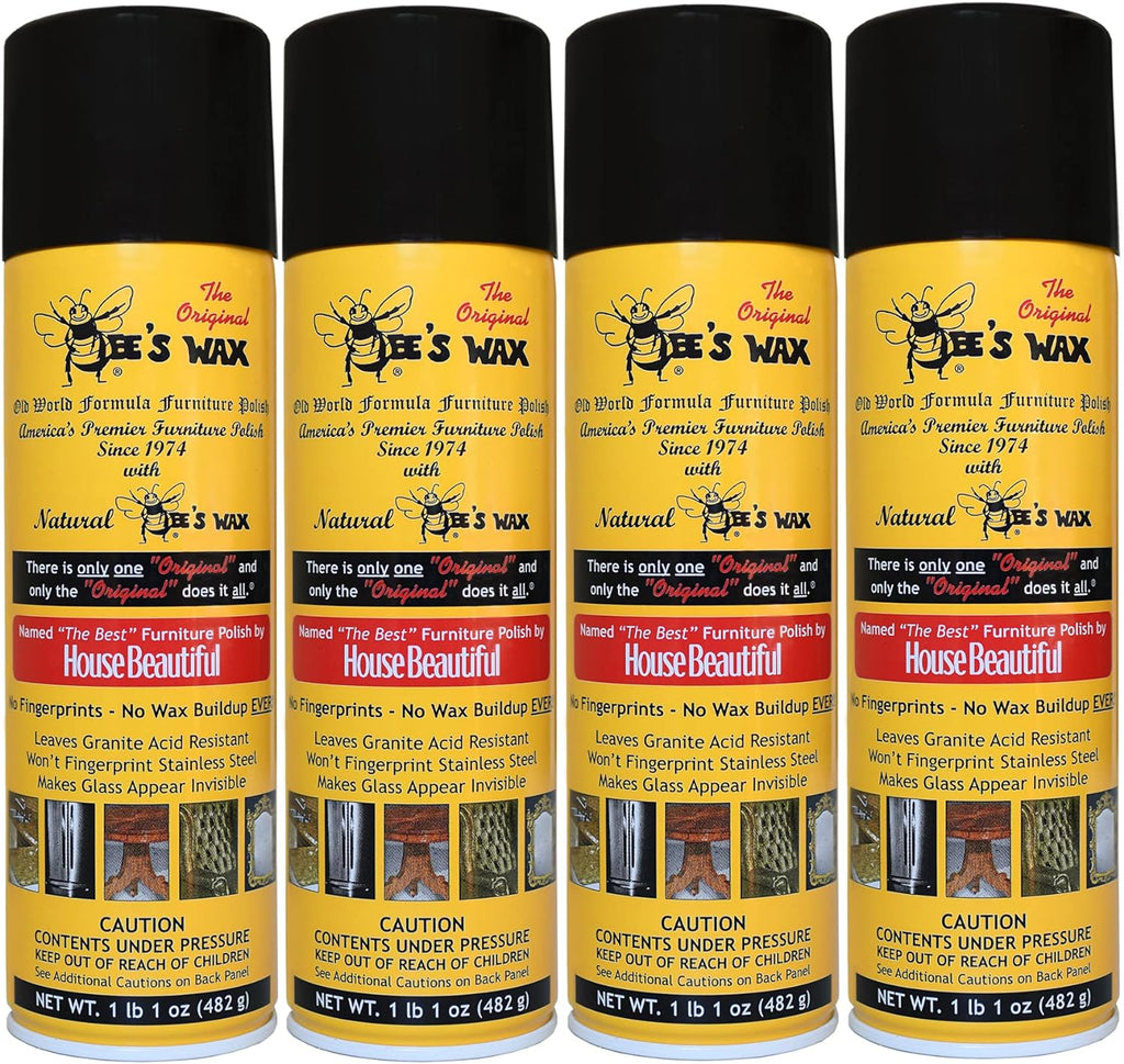 The Original BEE'S WAX Old World Formula Furniture Polish - 4 Pack