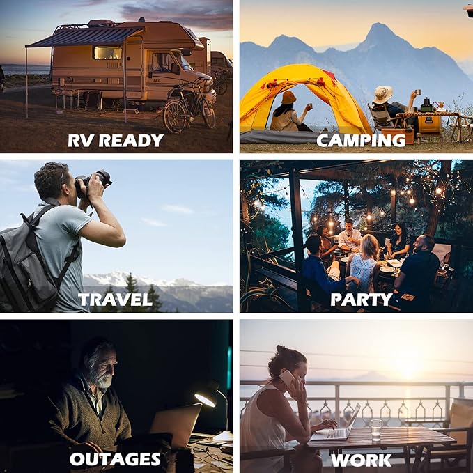 AIVOLT 1600W Super Quiet Inverter Generator, Ultra Lightweight Gas Powered