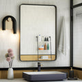 ISKM Black Framed Mirror for Wall 20"x 30", Bathroom Vanity Mirror Anti-Rust