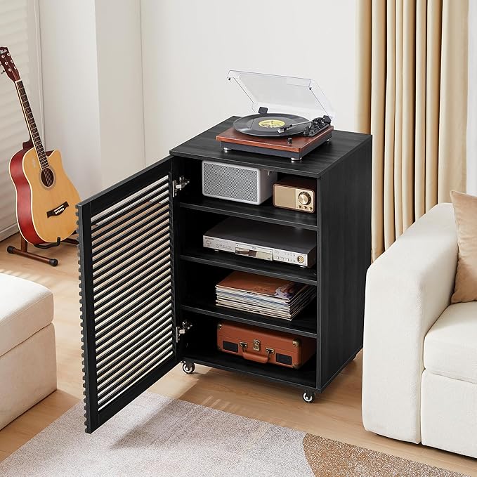 LEVNARY 5-Tier AV Media Cabinet