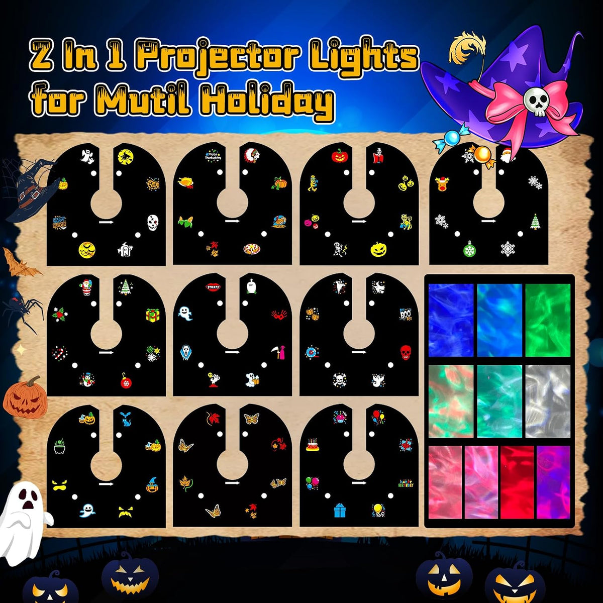 Halloween Projector Lights Outdoor Brighter Holiday Themes Christmas