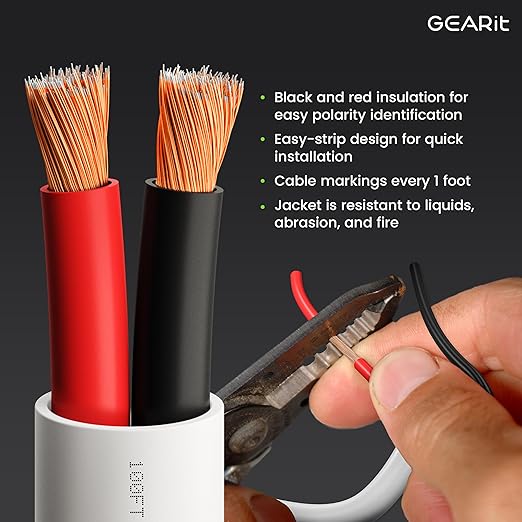 GearIT 14/2 Speaker Wire 14 Gauge