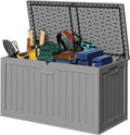 Devoko HDPE 240 Gallon Deck Box Double-Wall with Divider
