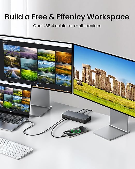 Silkland USB 4 for Long Thunderbolt 4 Cable 10FT, 40Gbps/8K Display/240W