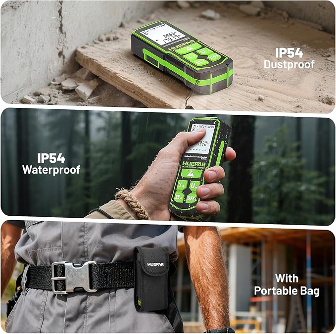 Huepar 330Ft Green Laser Measurement Tool