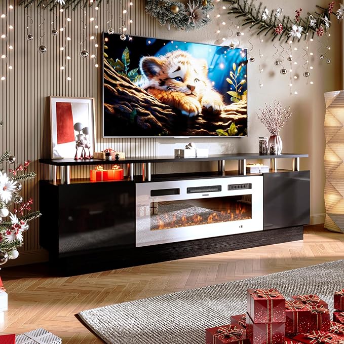 oneinmil Fireplace TV Stand
