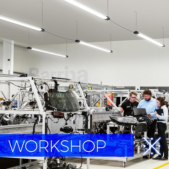 Barrina BS84 LED Shop Lights for Workshop 4FT, 5000K Utility Shop Lights (6 Packs)