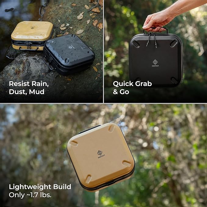 ELECOM NESTOUT Gear Storage Case, Lightweight Hard Shell, Water-Resistant