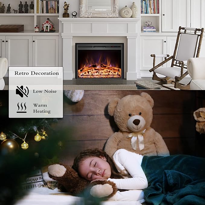 Electric Fireplace, Recessed Fireplace Heater