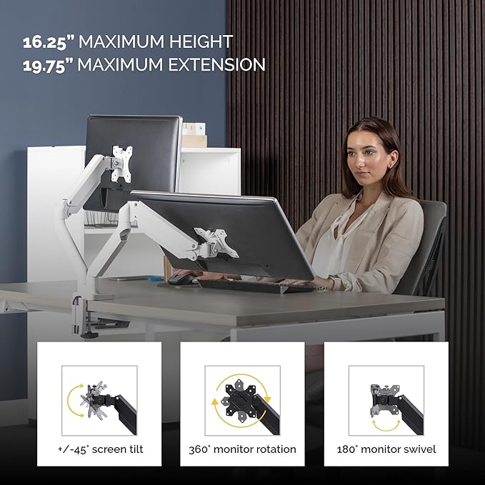 Fellowes Platinum Series Dual Monitor Arm