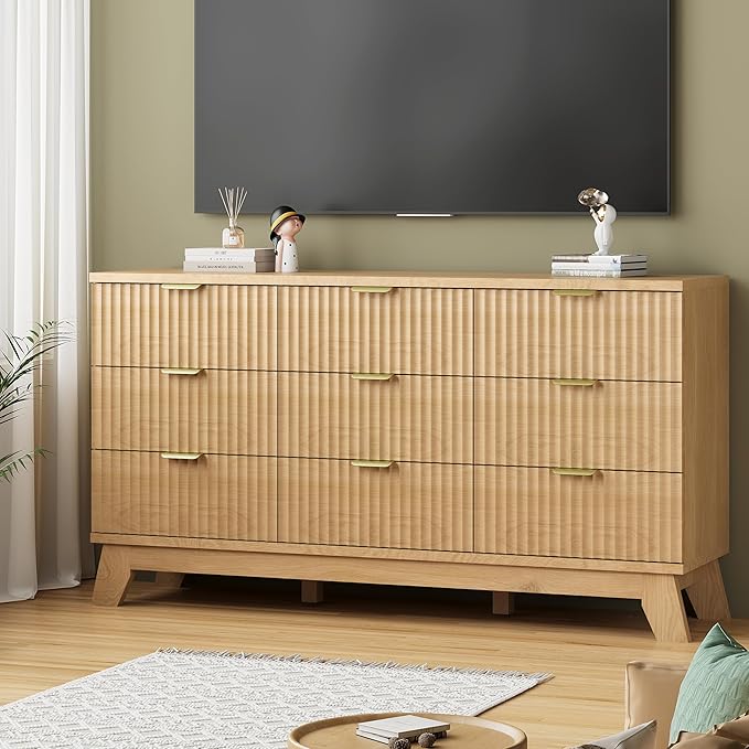 Fluted Dresser for Bedroom