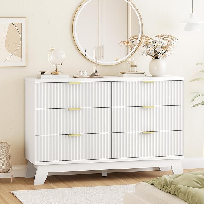 Fluted Dresser for Bedroom