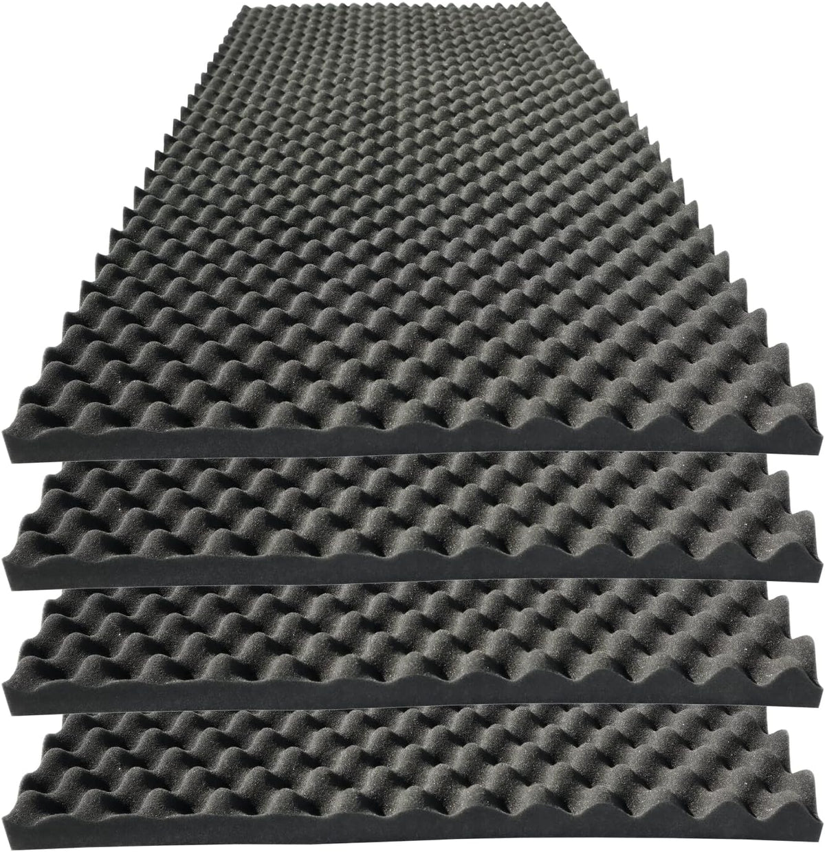 KTOESHEO 4 PCS Acoustic Panels, High Density Fireproof Noise Cancelling Foam