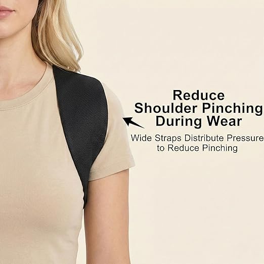 Full Back Posture Corrector for Women & Men – Pull-Back System Posture Brace –