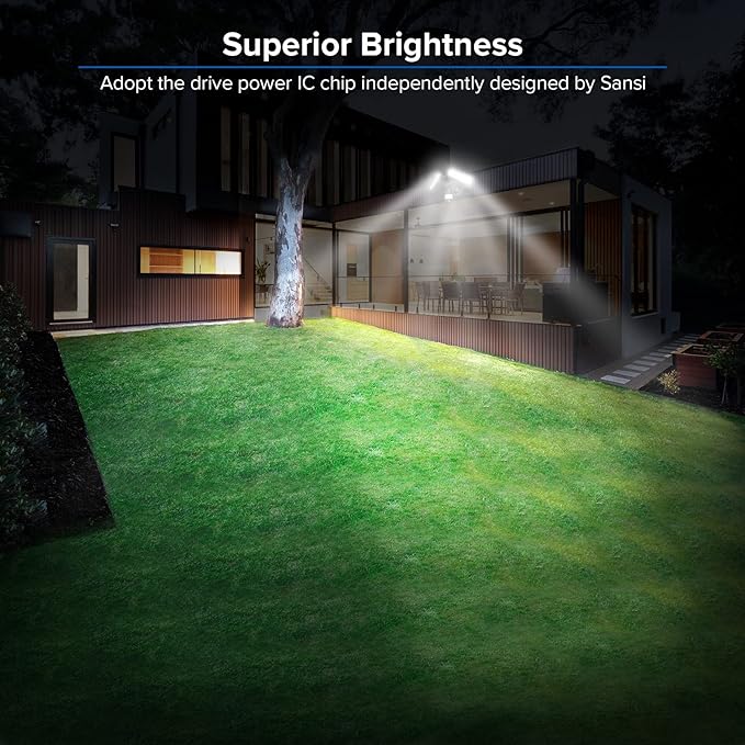 SANSI 36W 3600LM LED Motion Sensor Outdoor Light, 000 Hrs Lifespan Security