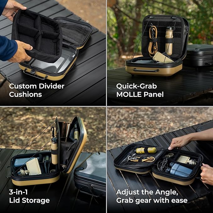 ELECOM NESTOUT Gear Storage Case, Lightweight Hard Shell, Water-Resistant