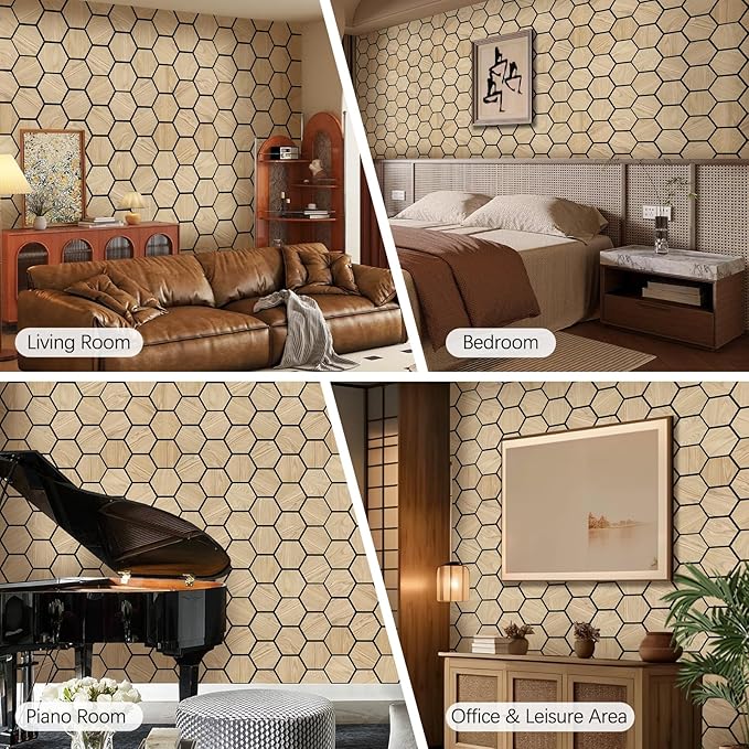 ARMURO Hexagon Wall Panels (4 PCS)