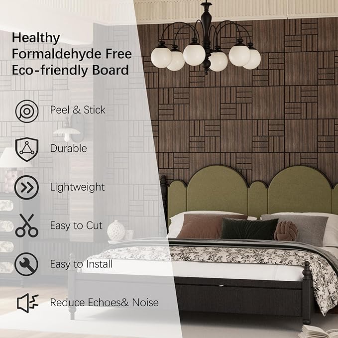 ARMURO 4 Packs Acoustic Wall Panels