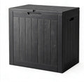 NUNU LAB 34 Gal Outdoor Storage Box Waterproof Lockable,Deck Box,Black
