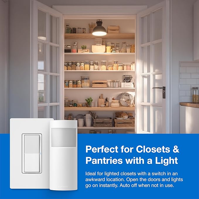 Lutron Wireless Motion Sensor and Claro Light Switch