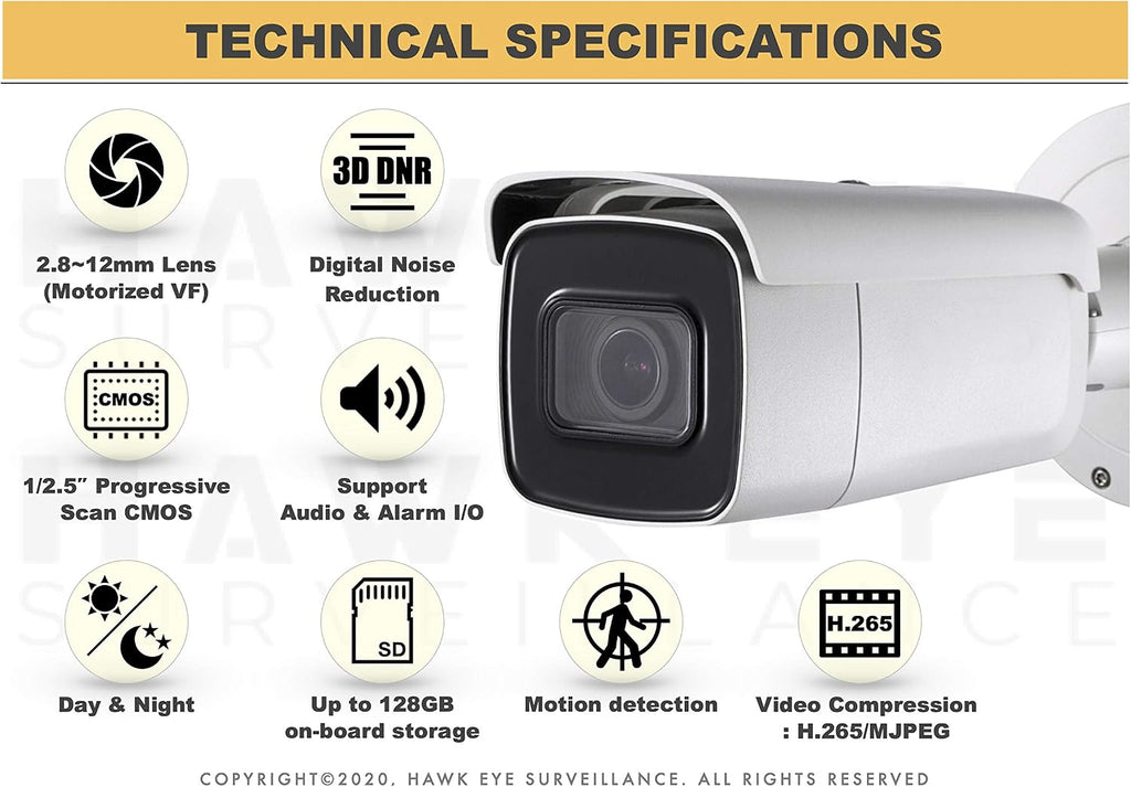 4k poe security ip camera - compatible with shown in use