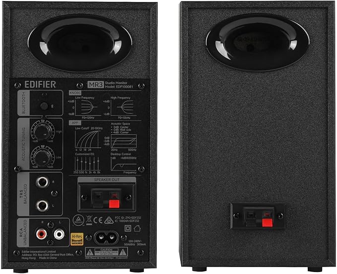 Edifier MR3 Powered Studio Monitor Speakers, Hi-Res Audio Certified Bluetooth