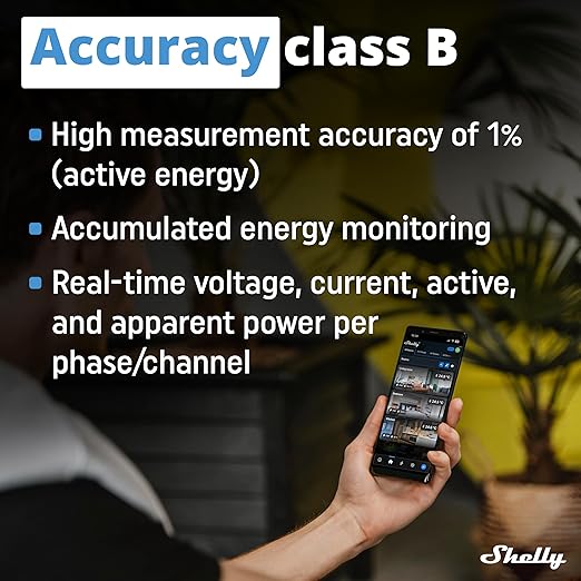 Shelly Pro 3EM 3CT 63 | Wi-Fi & LAN 3-Phase Professional Smart Energy Meter |