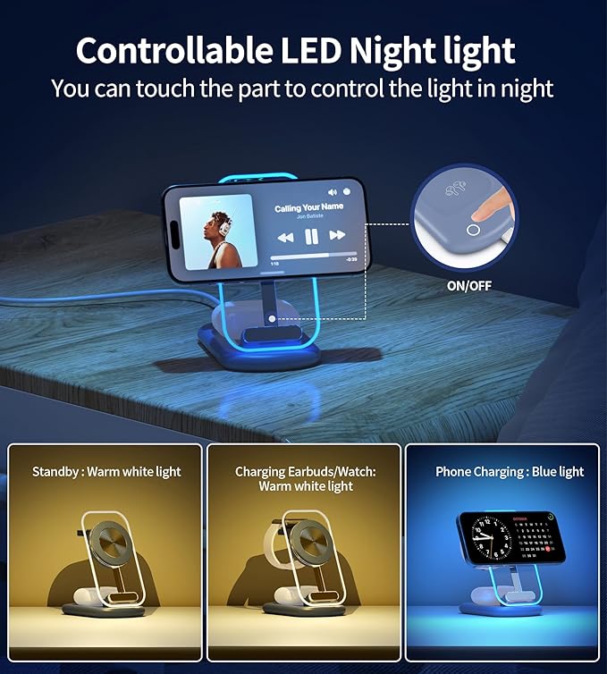 3 in 1 Magnetic Wireless Charging Station