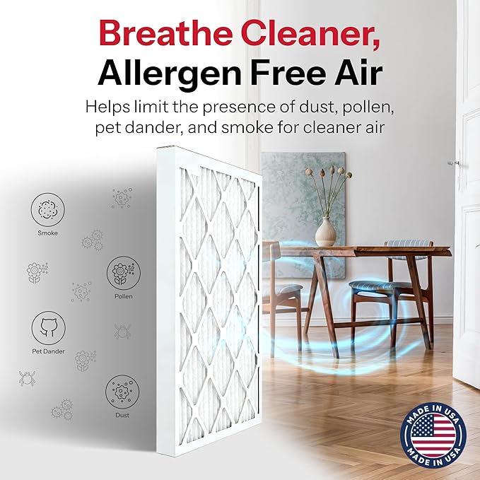 20x25x1 Air Filter by AIRx Filters MERV 11 Pleated Furnace Filter HVAC AC (6 Pack)
