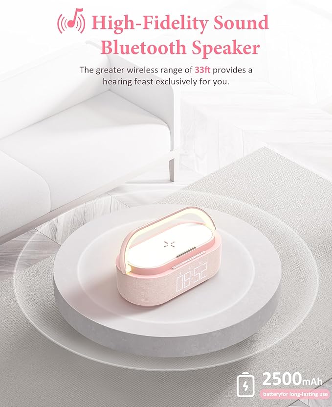 COLSUR Bluetooth Speaker Alarm Clock