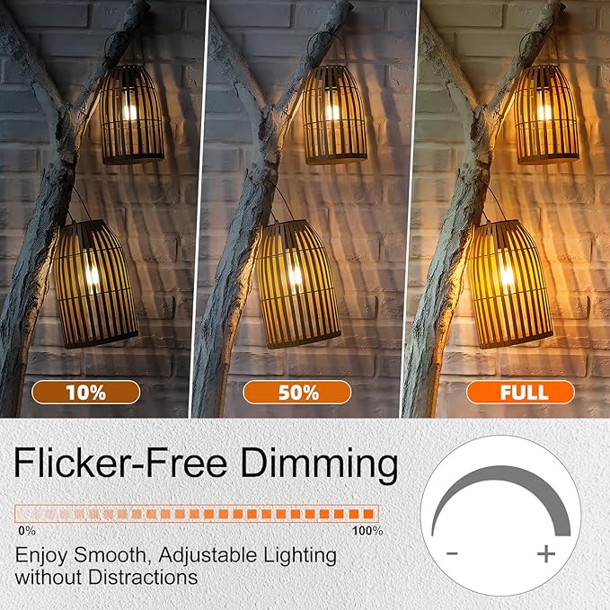 GvvooHome Candelabra Light Bulbs 40 watt Equivalent, E12 LED Bulb Dimmable B10