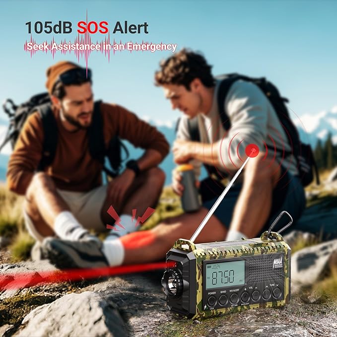 Emergency Radio 12000, Auto Digital Weather Radio Portable AM FM SW NOAA