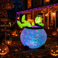 5 FT Halloween Inflatables Outdoor Decoration, LED Outdoor Yard Decoration