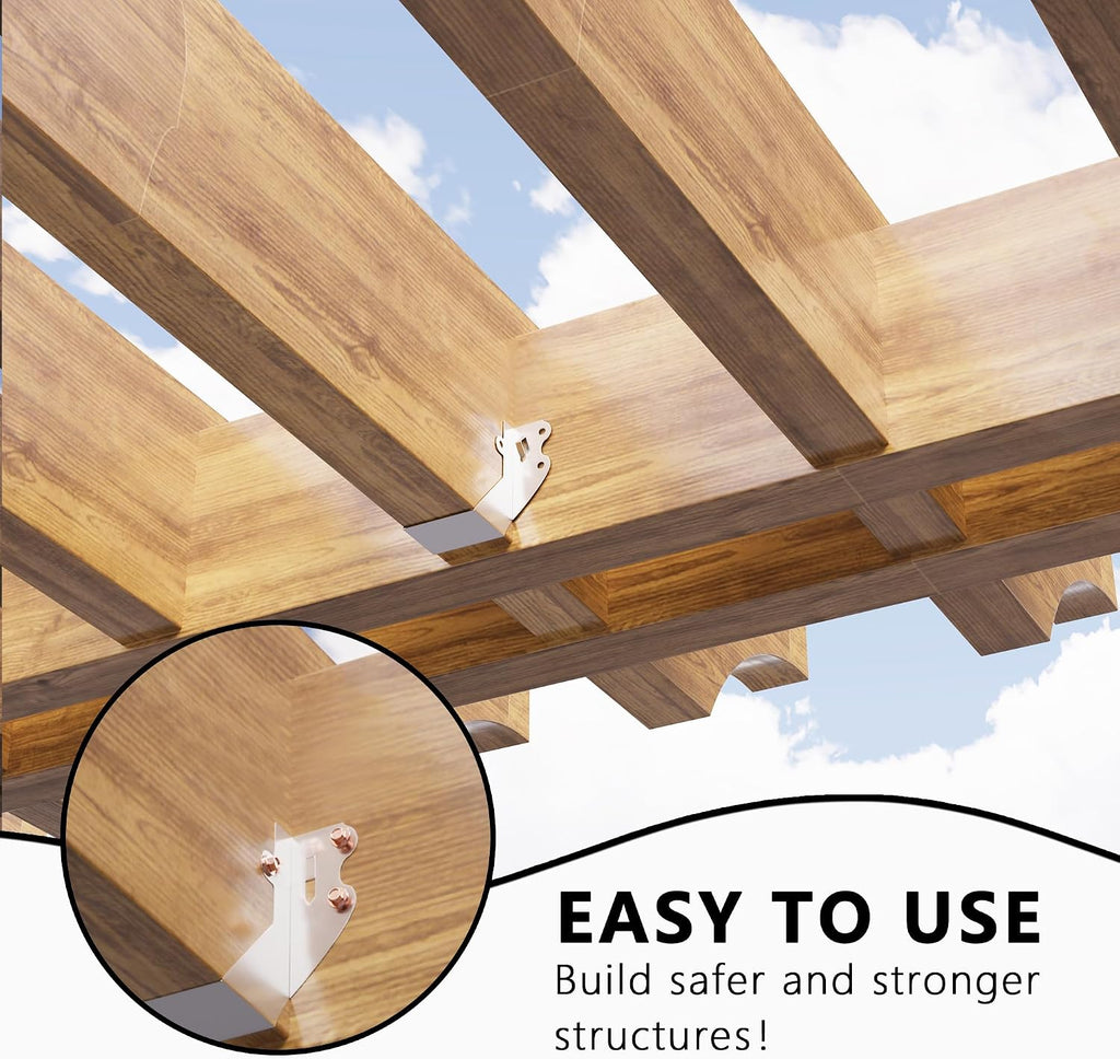 2x4 joist hangers with screws for wood, galvanized, package contents