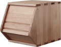 Stackable Solid Wood Storage Chests, Modular Bins with Lids,11.75"W