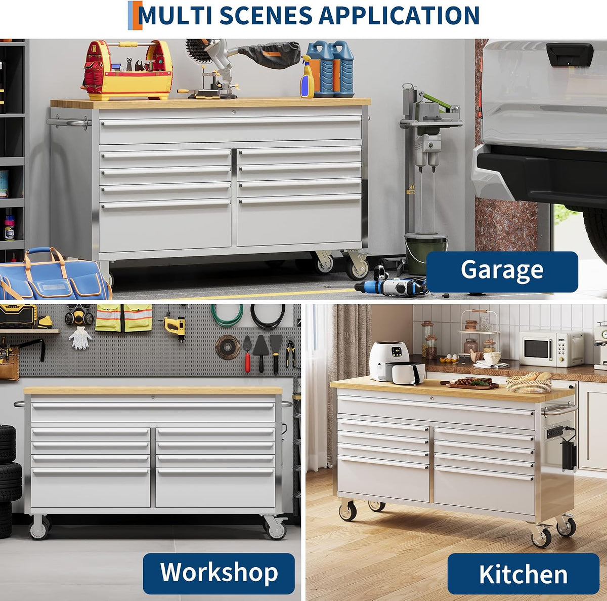 gaomon 61 inch tool chest, tool cabinet with, package contents