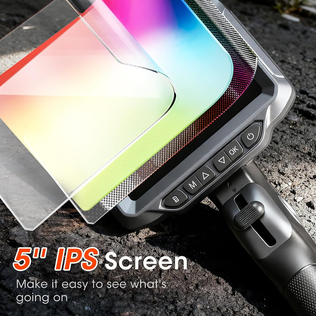 Articulating Borescope Camera with Light for Automotive,HVAC&Mechanics