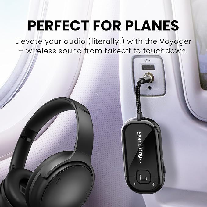 Avantree Voyager – OLED Display & Latest Auracast Bluetooth 5.4 Adapter