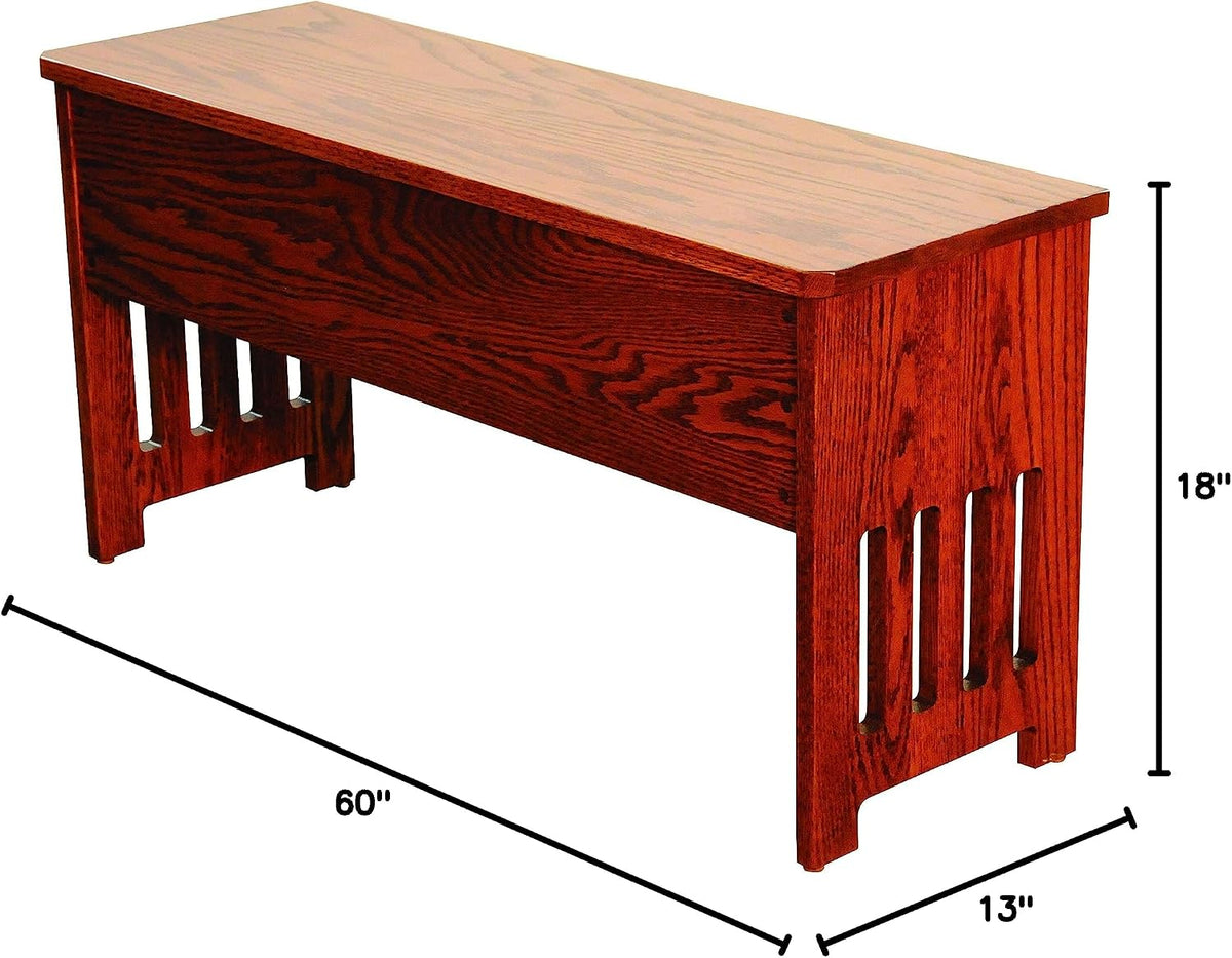 rustic red door co. wooden storage bench for, close-up detail