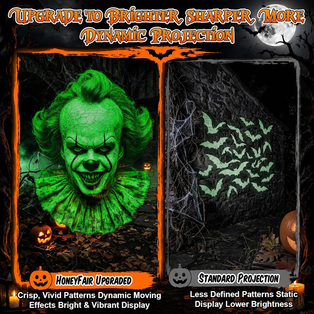 12-in-1 Halloween Projector Lights Outdoor, 3D Halloween Decoration Light